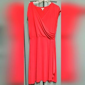 Talbots Coral wrap dress